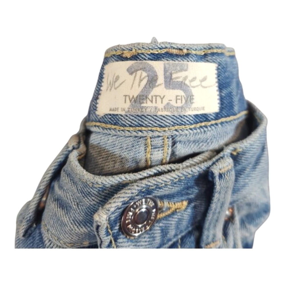 We the Free by Free People Stove Pipe High Rise Jeans in Out West Women's 25 - Picture 6 of 6